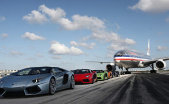 Lamborghini Aventador Highspeed-Test Miami Airport
