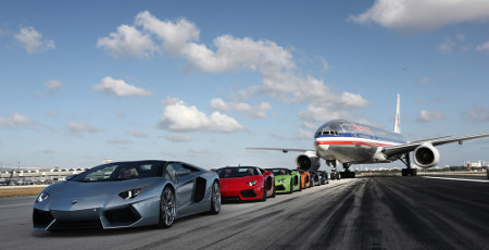 Lamborghini Aventador Highspeed-Test Miami Airport