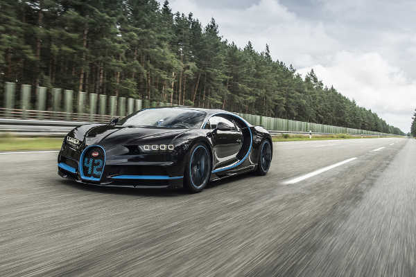 Bugatti Chiron in 42 Sekunden von null auf 400 km/h und wieder null